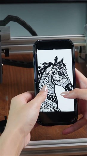 X1pro 1W Infrared Engraves Different Exquisite Patterns on Metal Tablets #laserengraving