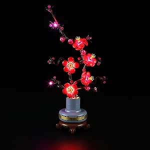 BRIKSMAX Light Kit for Lego Botanical Plum Blossom - LED Lighting Compatible with Lego Icons 10369, Valentine’s Day Gift (Model Not Included)