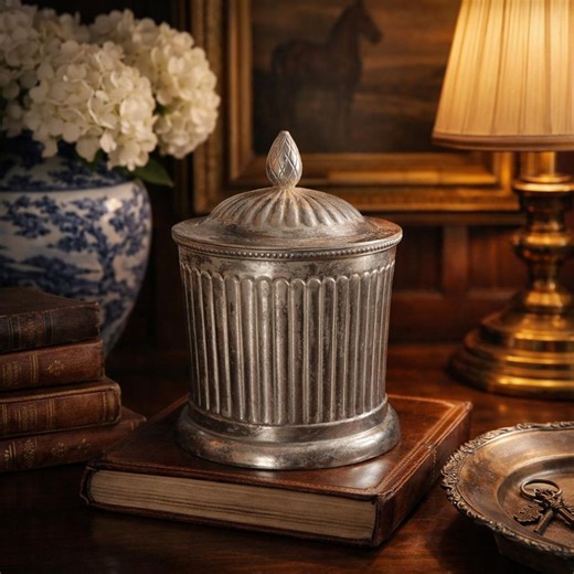 Antique English Silver Biscuit Barrel - Etsy