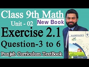 Class 9th Math New book Exercise 2.1 Question 3,4,5,6-E.X 2.1 Q3,4,5,6-9 class Math New Book E.X 2.1