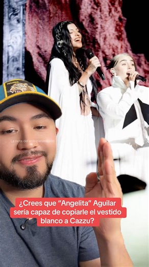 Do you think "Angelita" Aguilar could copy Cazzu's white dress? #cazzu