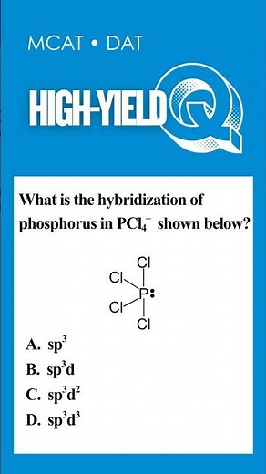Trick for Hybridization on MCAT & DAT & for Chemistry Students #chemistrytricks