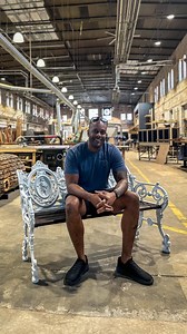 Transforming this Victorian bench salvaged from Baltimore’s Harbor was no easy task. After a thorough cleaning and painstakingly scraping off layers of old paint, I gave it a fresh coat. But something was still missing: new slats! That’s when I called up my buddy Will at @sandtownfurnitureco. Not only did they accept the challenge, but the slats they crafted were the perfect finishing touch! A huge thanks to the team at Sandtown Furniture Co. for helping me bring this bench back to life! | Salva