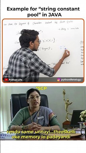 Java Strings Pool | PythonLife Java in Telugu