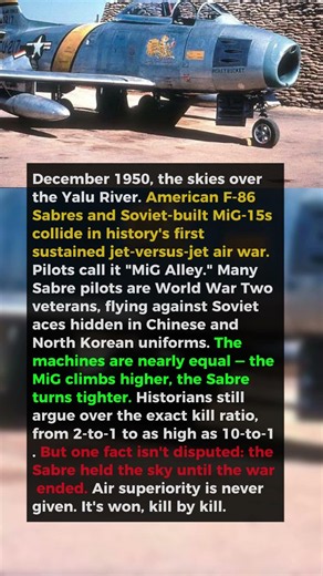 The Jet That Won History's First Sky War — F-86 Sabre