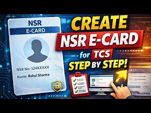 NSR E-Card Registration for TCS Freshers | Step-by-Step Complete Process