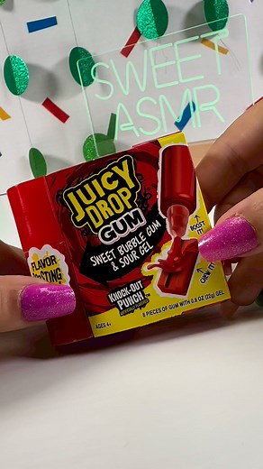 129K views · 1K reactions | Juicy Drop Gum #candy #asmr | Sweet ASMR | Facebook