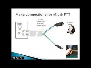 Yaesu Headset Microphone PTT adapter cable.