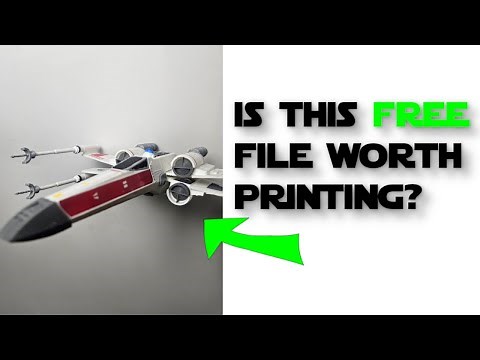 3D Printed X-Wing | Review And Build | Star Wars FREE STL File