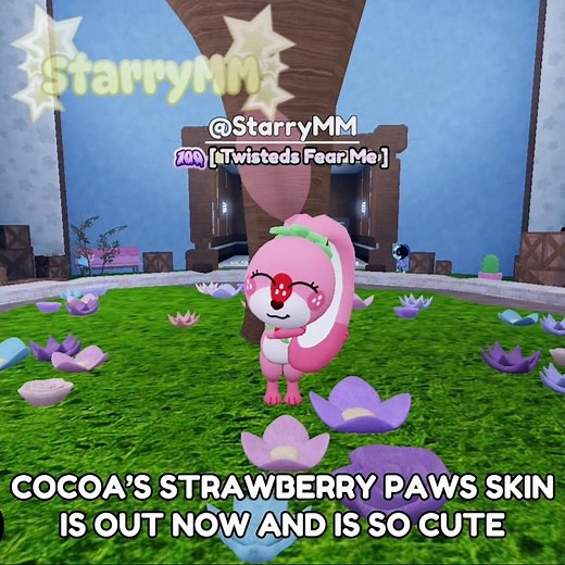 COCOA'S STRAWBERRY PAWS SKIN IS OUT NOW IN DANDY'S WORLD #roblox #dandysworld #update