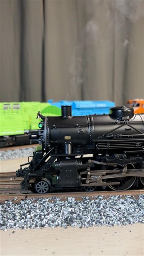 B&O coal train headed out of the yard. #modeltrains #steam #locomotive