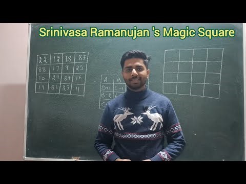 #Ramanujan's Magic Square ‪@MATHCLASSESSHAHZADPUR‬ #magicsquare #ramanujansquare
