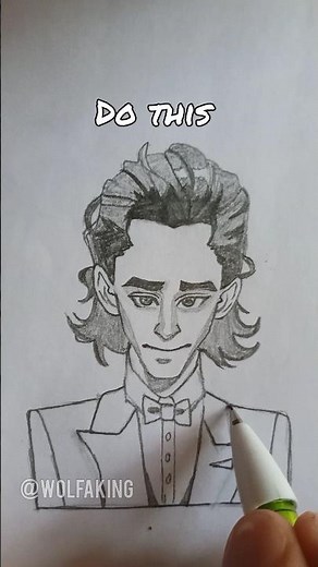 How to draw "Loki" || Loki drawing tutorial || #art #drawing #music #tutorial #pencildrawing
