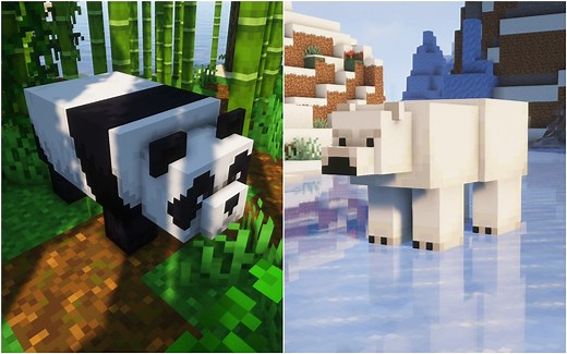 Panda vs Polar bear in Minecraft: How different are the two mobs?