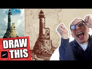 Learn to Draw a Lighthouse: Beginner's Guide to Sketching a Beautiful Lighthouse Scene
