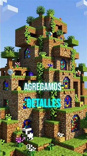 El glow-up más insano de Minecraft #minecraft #mansion #timelapse