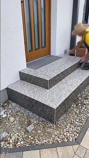 I Built Modern Front Steps That Completely Transformed My Home! #diy #homedecor #landscaping