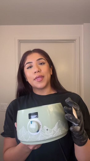 ✨Wax Quiz✨ Did I wax myself correctly and if not what did I do wrong👀 warmer & wax by @Tress Wellness Waxing Kit 💜 #athomewaxing #diy