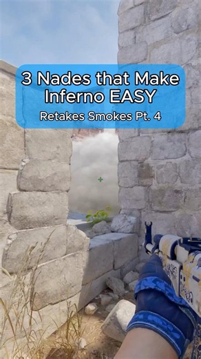 These 3 Nades make Inferno Retakes Easy #cs2 #inferno #smokes #retakes #lineups #counterstrike