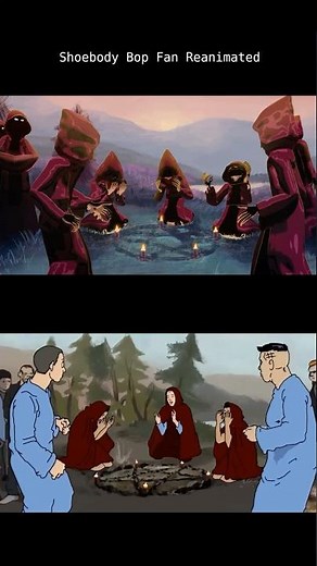 Shoebody Bop Fan Reanimated comparison (Original sound by Minute Hour)