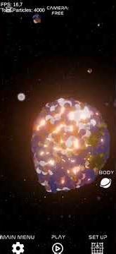 earth and mars collision simulation #planet #space