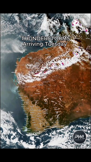 67K views · 440 reactions | Thunderstorms now developing due to a low pressure and trough forming over the coastal area and inland Pilbara these should extend down the coast this week bringing thunderstorms and rain to Perth and surrounding areas | Perth Weather Live | Facebook