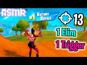 ASMR Gaming 🍀 Fortnite 1 Elim = 1 Trigger Word Relaxing Controller Sounds and Whispering 🎧