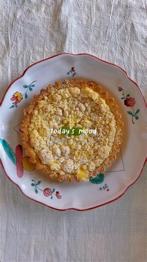 夏の朝に焼く爽やかなレモンタルト 🍋✨ | Baking a refreshing lemon tart for summer