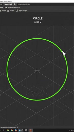 AutoCAD CIRCLE Command Guide #shorts