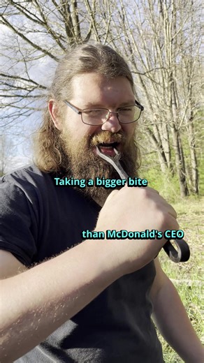 The Best Part of Blacksmithing… Product Testing One of the perks of blacksmithing… product testing. This hand-forged campfire roaster is designed for cooking over an open fire — perfect for venison, squirrel, or whatever the hunt provides. Abby and I decided to give it a proper field test. Forged at DeWall’s Forge. #blacksmith #campfirecooking #handforged #outdoorcooking #forging #bushcraft #venison #campfirefood #maker #dewallsforge