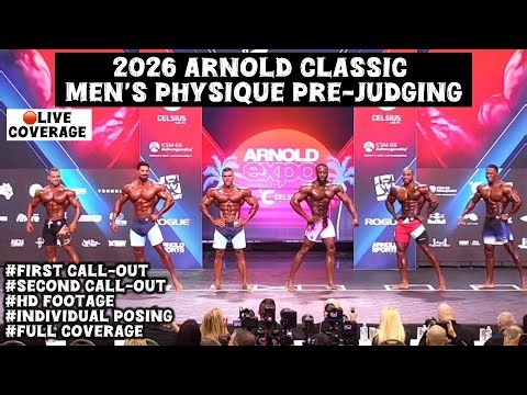 Mens physique PRE-JUDGING 🛑live full coverage | 2026 ARNOLD CLASSIC