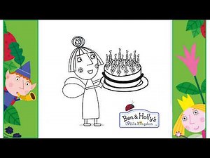 Nanny Plum from Ben and Holly Coloring Pages | Ben and Holly's Little Kingdom ✨️