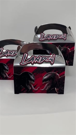 Personalized Venom Carnage Party Favor Box