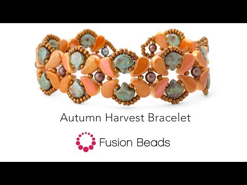 Learn how to create our Autumn Harvest bracelet by Fusion Beads