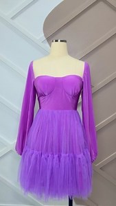 "Experience the allure of our lilac bustier dress. 💜 With its flattering fit and elegant design, it's the perfect choice to make a lasting impression at any event." Shop link in bio. #bustier #bustierdress #minidress | Love Humbly Shop