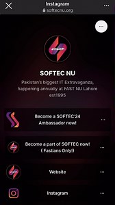 Unlocking the path to SOFTEC Ambassadorship: Follow these steps to register and join the elite team! 🚀 . . . #softec #softec2024 #tech #itevent #fastnuces #techevent #technology #AI #computerscience #lahore #techfest #programming #Gaming #Engineering #technologytrends #nuces #nuceslhr #software #softec24 #competition | SOFTEC