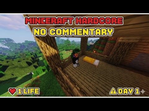I Played 30 Minutes of Hardcore Minecraft (No Commentary)