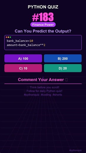 Python Quiz #183 — Can You Predict the Output? #shorts #python