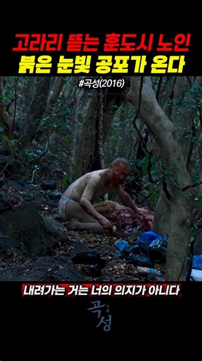 깊은 산속 무언가 붉은 눈빛 공포가 온다