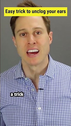 Audiologist's trick to unplug clogged up ears #shorts