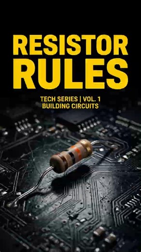🛑 Stop Guessing: 3 Resistor Rules Every Beginner MUST Know! ⚡