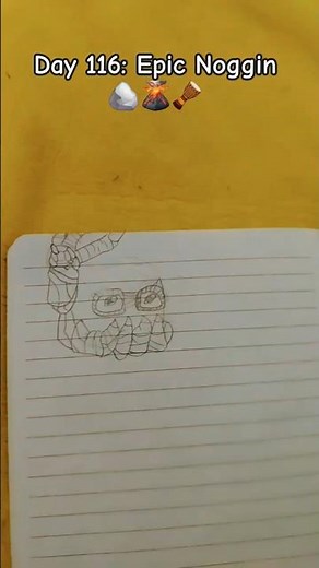 Drawing a my singing monster everyday: Epic Noggin