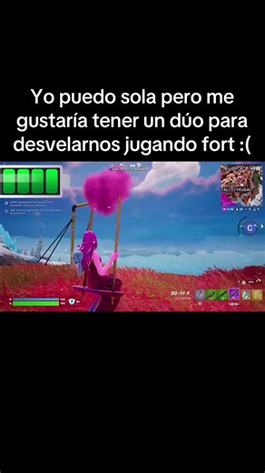 Jugando Fortnite: Una Chica Busca Dúo