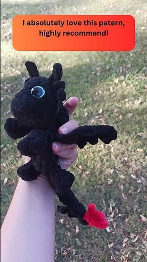 Crochet Toothless Dragon!! #dragon #toothless #crochet #plushie #crochetpattern #crochetideas #cute