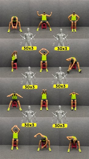 73K views · 466 reactions | 12 Stool workout  Do All Exercises 30 Reps of 3 Sets #fblifestyle | Shivakant Shivakant | Facebook