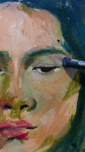 Oil Pastel Portrait Drawing: Step by Step Tutorial