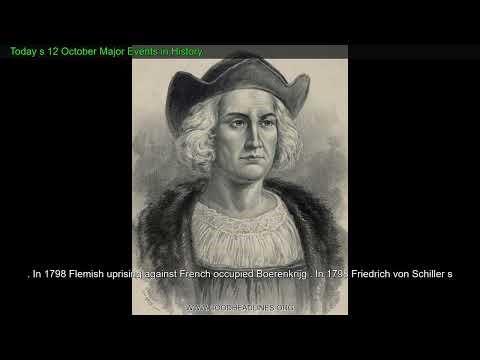 12 October Major Events in History