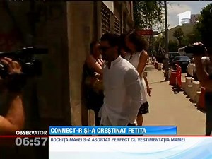 Connect-R şi soţia sa, Misha, au botezat-o ieri pe Maya