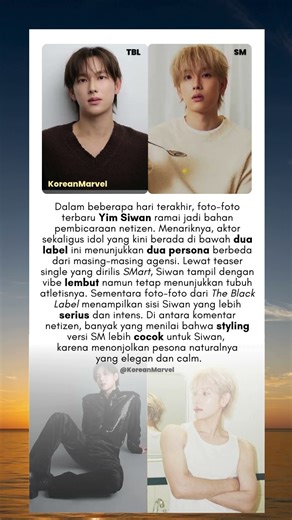 #yimsiwan Foto Baru Bikin Heboh! Persona SM vs The Black Label, Mana Lebih Cocok? #kdrama #shorts