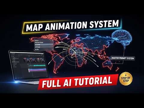 C#62 How To Make Cinematic Geopolitical Map Animations Using AI Complete Tutorial 2026